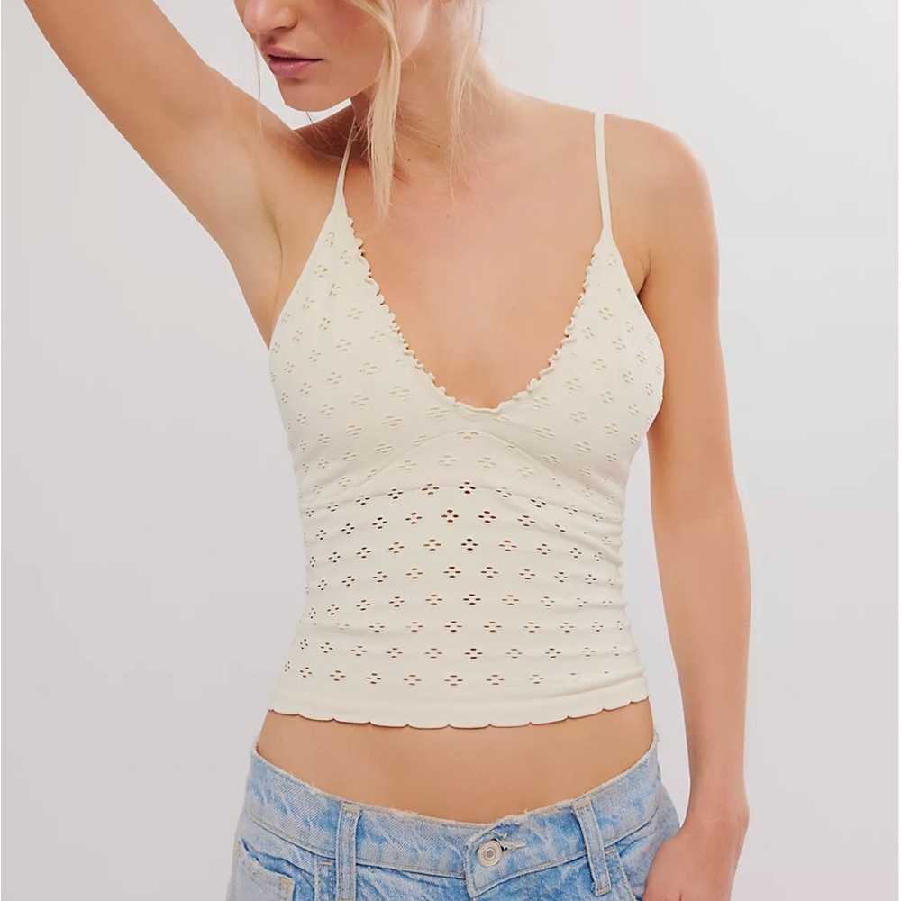Free People Ivory Seamless Camisole - NWT